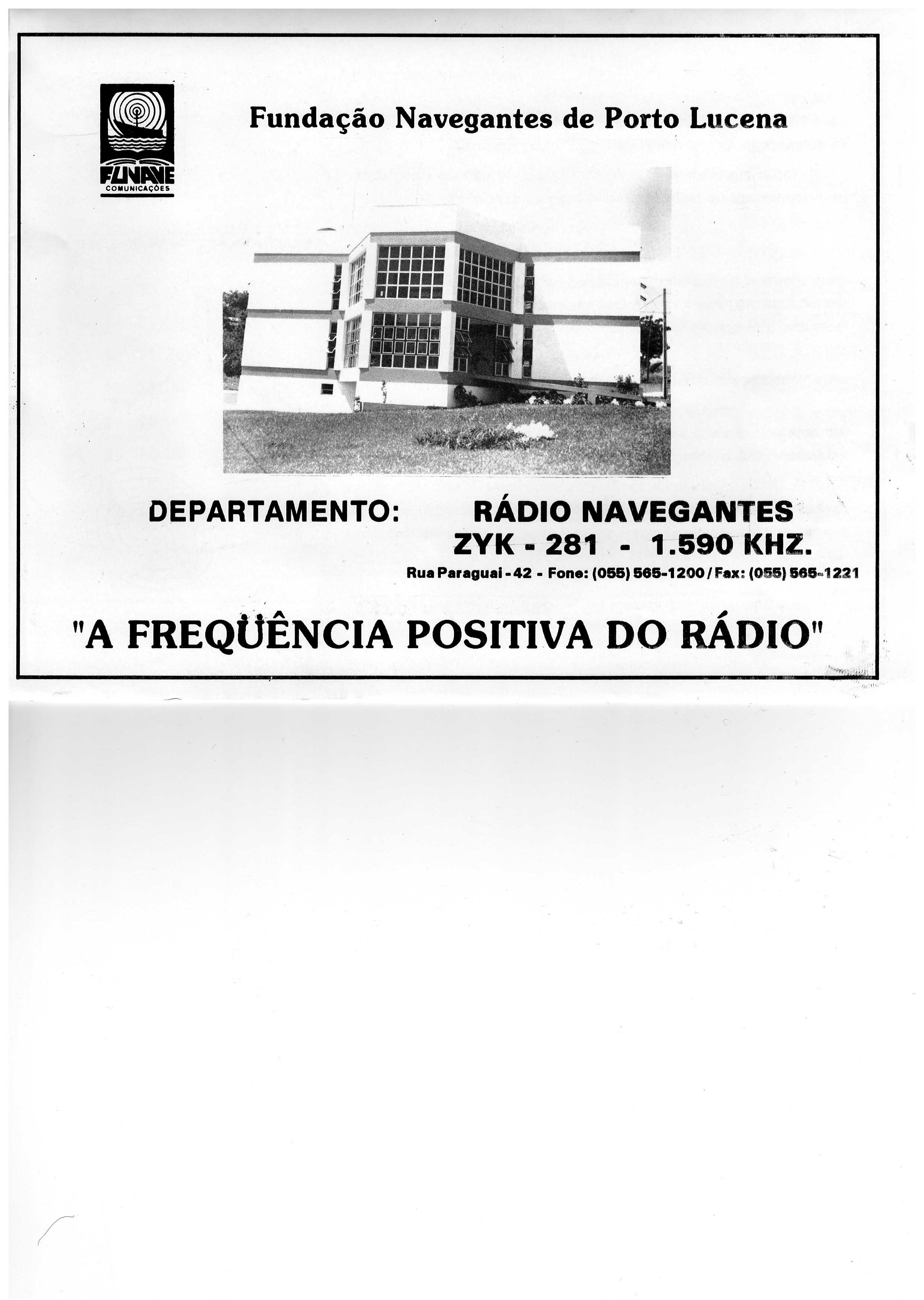 Old stuff – ZYK281 Rádio Navegantes, Porto Lucena, RS BRA 1590